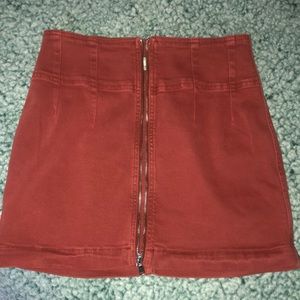 free people mini skirt